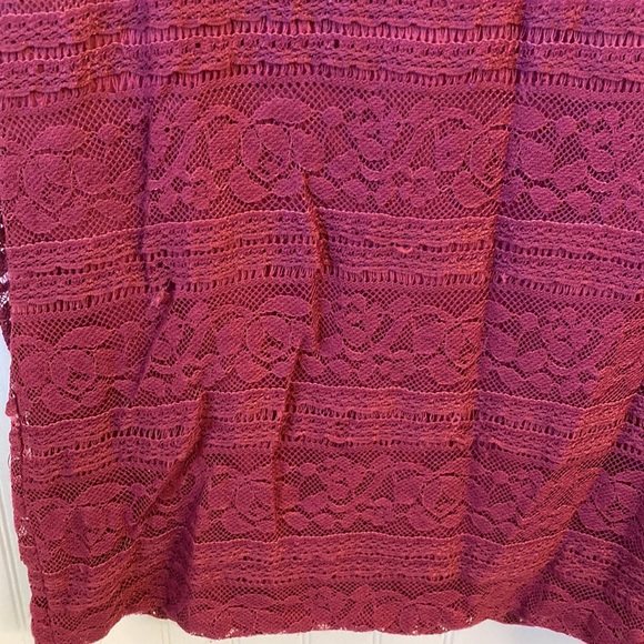 Burgundy Lace Dress - Picture 4 of 4
